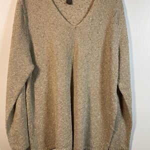 ADDITION BY CHICOS Beige nubby knit Pullover sweater. Long sleeves. Size 3.
